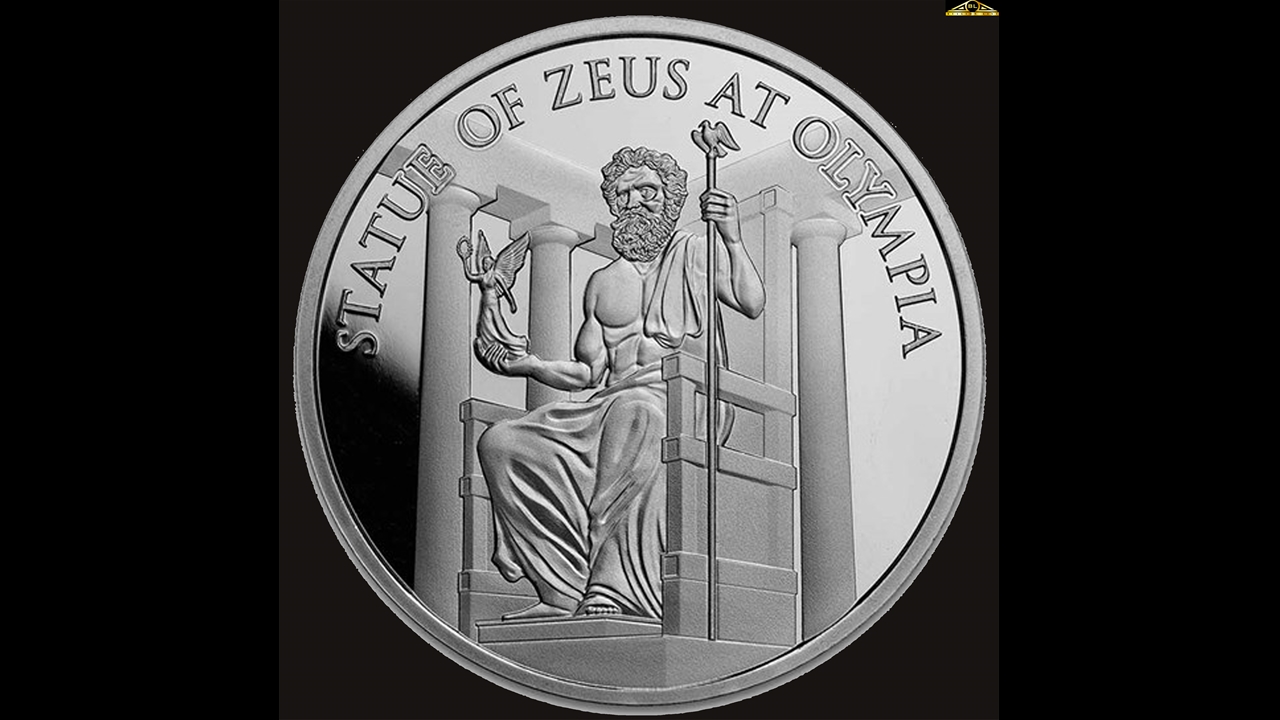 Bullion List Silver 1oz silver 7 Wonders Statue of Zeus at Olympia VII